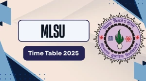 MLSU Time Table 2025 Out @ mlsu.ac.in Details Here