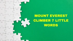 Mount Everest climber 7 Little Words 7 letters Answer