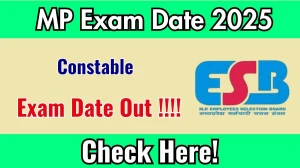 MP Police Constable Exam Date 2025 Announced – 7500 Posts at esb.mp.gov.in