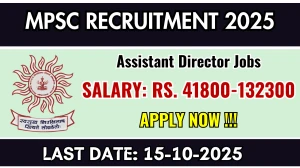 MPSC Assistant Director Recruitment 2025 - Apply Online MPSC Assistant Director Recruitment 2025 - Apply Online