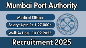 Mumbai Port Authority Medical Officer Recruitment 2025 – Walk in Mumbai Port Authority Medical Officer Recruitment 2025 – Walk in