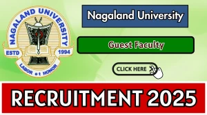 Nagaland University Guest Faculty Recruitment 2025 - Apply Online by Oct 05 Nagaland University Guest Faculty Recruitment 2025 - Apply Online by Oct 05