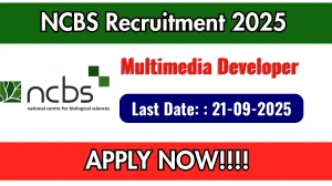 NCBS Multimedia Developer Recruitment 2025 - Apply Offline for by Sep 21 NCBS Multimedia Developer Recruitment 2025 - Apply Offline for by Sep 21