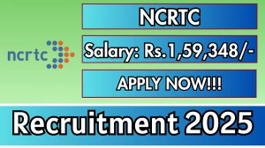 NCRTC Recruitment 2025 - Apply Online for 01 Group General Manager/ Design Posts