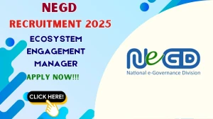 NeGD Ecosystem Engagement Manager Recruitment 2025 - Apply Online by Oct 05
