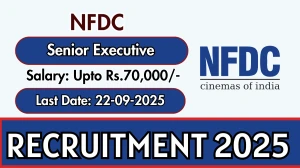NFDC Senior Executive Recruitment 2025 - Apply Online by Sep 22