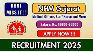NHM Gujarat Recruitment 2025 - Apply Online for 37 Medical Officer, Staff Nurse and More Posts by Sep 20 NHM Gujarat Recruitment 2025 - Apply Online for 37 Medical Officer, Staff Nurse and More Posts by Sep 20