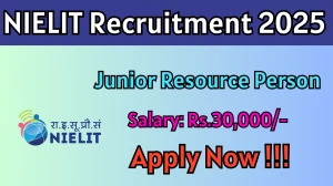 NIELIT Junior Resource Person Recruitment 2025 - Apply Offline