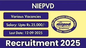 NIEPVDRecruitment 2025 - Apply Offline for 05 Speech Therapist, Trained Caregiver and More Posts by Sep 12