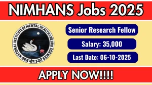 NIMHANS Senior Research Fellow Recruitment 2025 – Walk in