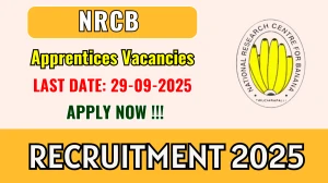 NRCB Apprentices Recruitment 2025 - Apply Online for 14 Posts NRCB Apprentices Recruitment 2025 - Apply Online for 14 Posts