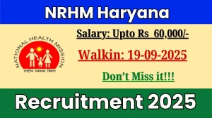NRHM Haryana Recruitment 2025 – Walk in for 05 Medical Officer, Nurse and Other Posts