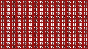 Observation Find It Out: Within 7 Seconds Spot The Number 13 among 15s