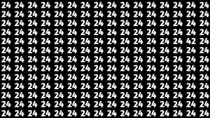 Observation Find It Out: Within 7 Seconds Spot The Number 42 among 24s