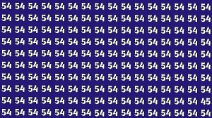 Observation Find It Out: Within 7 Seconds Spot The Number 45 among 54s