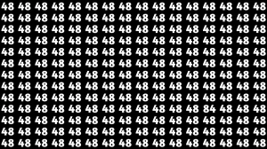 Observation Find It Out: Within 7 Seconds Spot The Number 84 among 48s