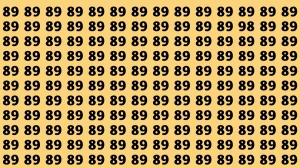 Observation Find it Out: Within 7 Seconds Spot The Number 98 among 89