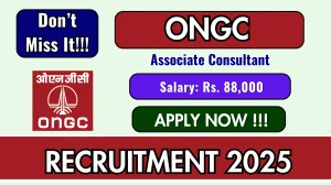 ONGC Associate Consultant Recruitment 2025 – Walk in for 06 Posts ONGC Associate Consultant Recruitment 2025 – Walk in for 06 Posts