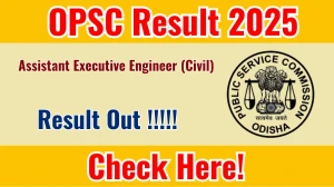 OPSC Assistant Executive Engineer (Civil) Result 2025 Out at opsc.gov.in, Direct Link to Download Result PDF Here OPSC Assistant Executive Engineer (Civil) Result 2025 Out at opsc.gov.in, Direct Link to Download Result PDF Here