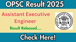 OPSC Assistant Executive Engineer Result 2025 Out at opsc.gov.in, Direct Link to Download Result PDF Here