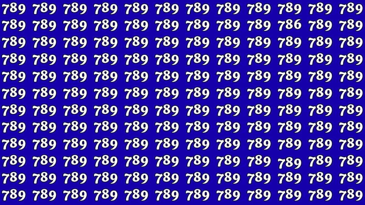 Optical Illusion 6 Seconds Challenge: Only People with Eagle Eyes Can spot the Number 786