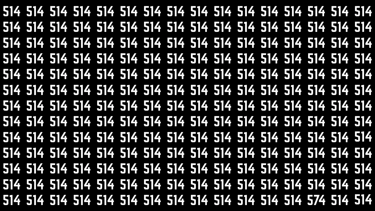 Optical Illusion 7 Seconds Challenge: Only People with Eagle Eyes Can spot the Number 574