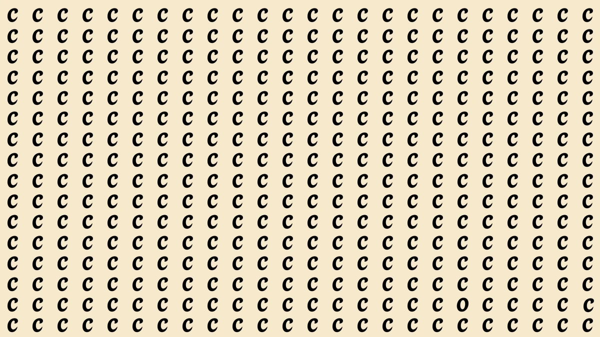 Optical Illusion IQ Test: Are You A Genius? Within 5 Seconds Spot The Letter O among Cs