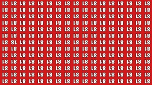 Optical Illusion IQ Test: Are You A Genius? Within 6 Seconds Spot The Inverted 18 among Inverted 81s
