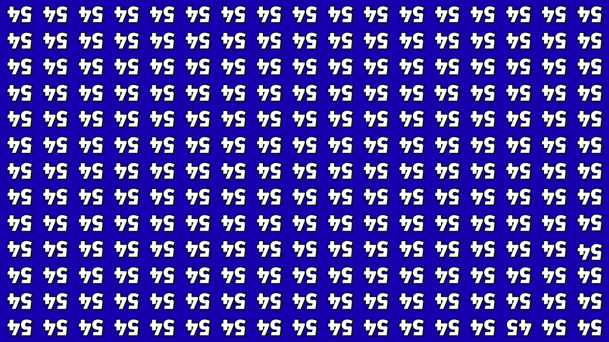 Optical Illusion IQ Test: Are You A Genius? Within 6 Seconds Spot The Inverted 45 among Inverted 54s