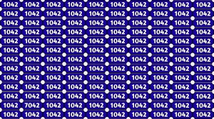 Optical Illusion Puzzle IQ Test: Within 8 Seconds Spot The Number 7042 among 1042s
