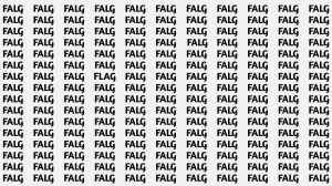 Optical Illusion Visual Test: Within 5 Seconds Spot The Word FLAG among FALGs