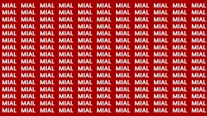 Optical Illusion Visual Test: Within 5 Seconds Spot The Word MAIL among MIALs