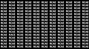 Optical Illusion Visual Test: Within 5 Seconds Spot The Word RACE among RCAEs