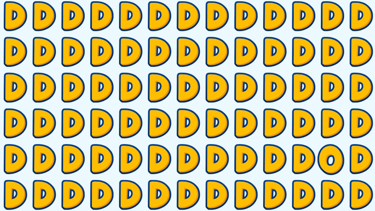 Optical Illusion: Within 5 Seconds Spot The Letter O among Ds