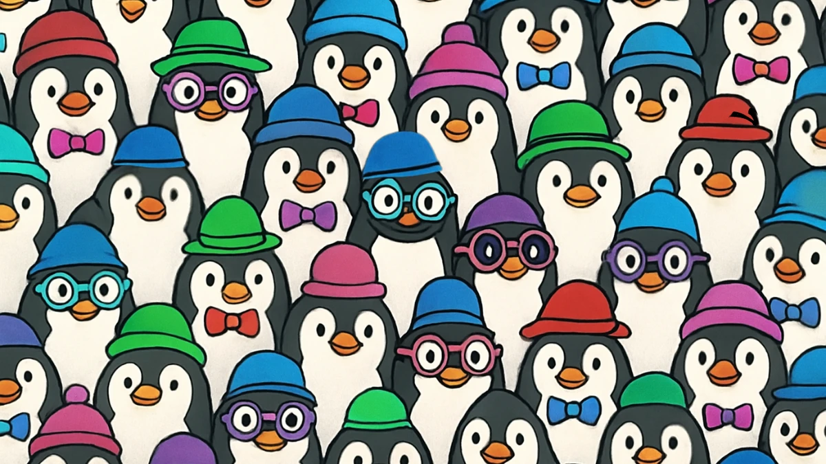 Optical Illusion: Within 6 Seconds Spot The Number 7 among Penguins