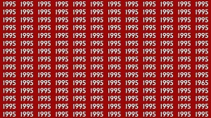 Optical Illusion: Within 9 Seconds Spot The Number 1965 among 1995
