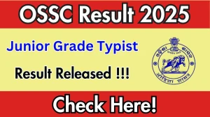 OSSC Junior Grade Typist Result 2025 Out at ossc.gov.in, Direct Link to Download Result PDF Here OSSC Junior Grade Typist Result 2025 Out at ossc.gov.in, Direct Link to Download Result PDF Here