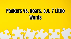Packers vs. bears, e.g. 7 Little Words 7 letters Answer