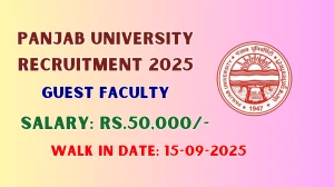 Panjab University Guest Faculty Recruitment 2025 – Walk in