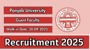 Panjab University Guest Faculty Recruitment 2025 – Walk in Panjab University Guest Faculty Recruitment 2025 – Walk in