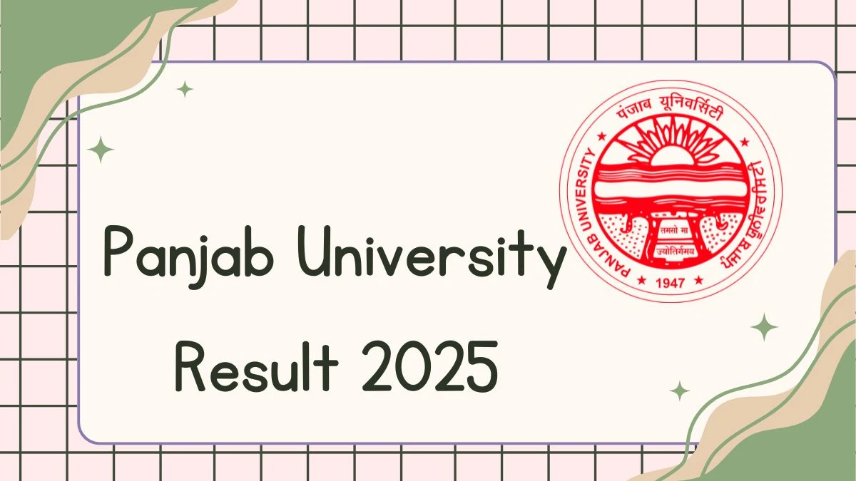 Panjab University Result 2025 OUT at puexam.in Direct Link to Download 2nd and 4th Semester Result