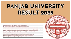 Panjab University Result 2025 Released at puexam.in Direct Link to Download 4th Semester Result