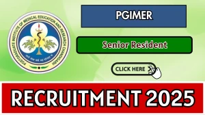 PGIMER Senior Resident Recruitment 2025 – Walk in PGIMER Senior Resident Recruitment 2025 – Walk in
