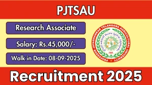 PJTSAU Research Associate Recruitment 2025 – Walk in