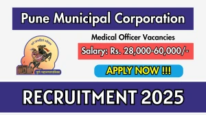 PMC Medical Officer Recruitment 2025 – Walk in for 22 Posts