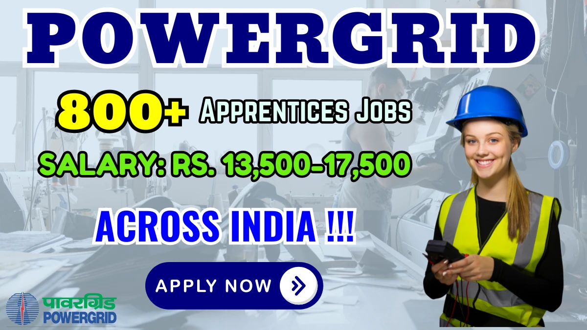 POWERGRID Apprentices Recruitment 2025 - Apply Online for 1161 Posts