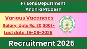 Prisons Department Andhra Pradesh Recruitment 2025 - Apply Offline for 07 Project Coordinator, Nurse and More Posts