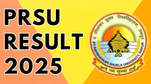 PRSU Result 2025 Out at prsu.ac.in Direct Link to Download 1st, 2nd, 3rd, 4th and 6th Semester Result