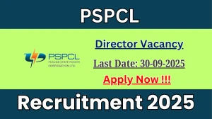 PSPCL Director Recruitment 2025 - Apply Offline by Sep 30