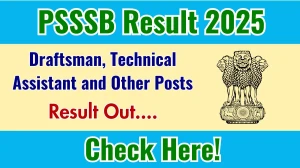 PSSSB Draftsman, Technical Assistant & Other Posts Result 2025 – Download PDF at sssb.punjab.gov.in PSSSB Draftsman, Technical Assistant & Other Posts Result 2025 – Download PDF at sssb.punjab.gov.in
